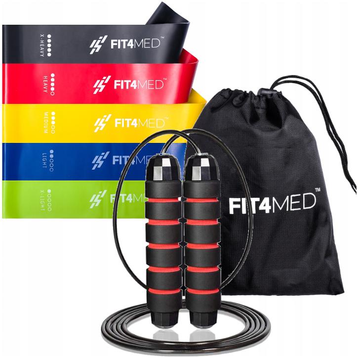 

Set Skakanka crossfit z łożyskami+5 gum do ćwiczeń