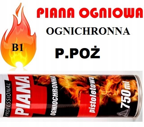 

jakość! Pianka Ppoż Ognioodporna Ogniowa B1 Qmar