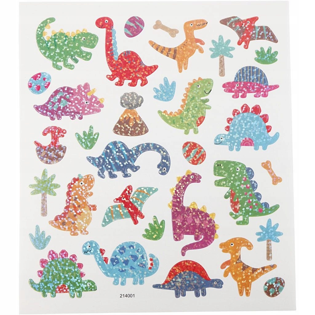 

Creativ: Naklejki Holograficzne Dinozaury