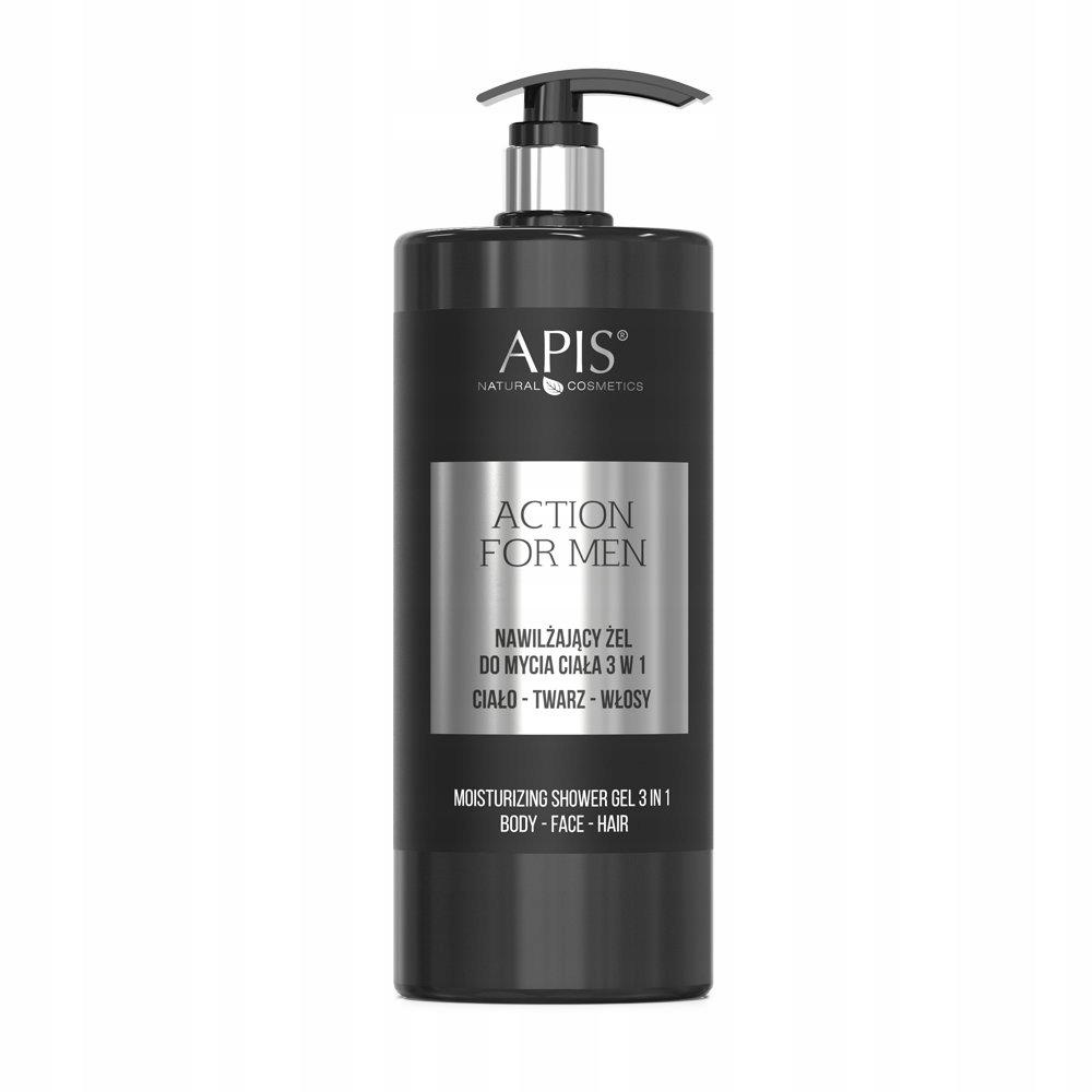 Gel na mytí těla s výtažkem z aloe vera Apis Body Action For Men 3v1 1000 ml