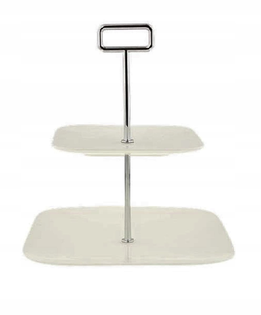 

Etażerka patera piętrowa porcelanowa 2-poziomowa