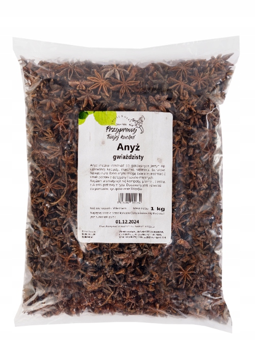 Hvězdicový anýz Koření vaší kuchyně 1 kg jednosložkové bylinky Ciasta