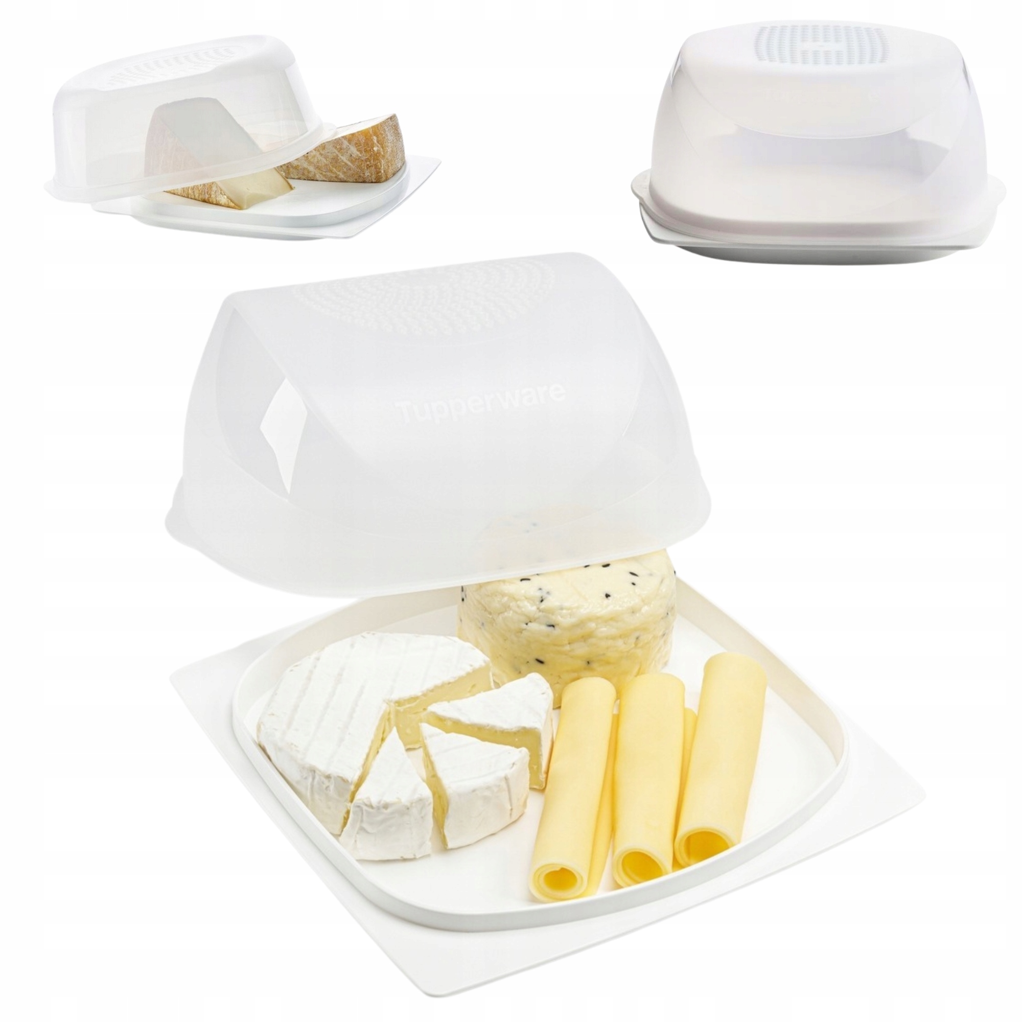 Duży Pojemnik Na Ser Tupperware Cheesmart pojemnik na wędliny 20x20x10cm