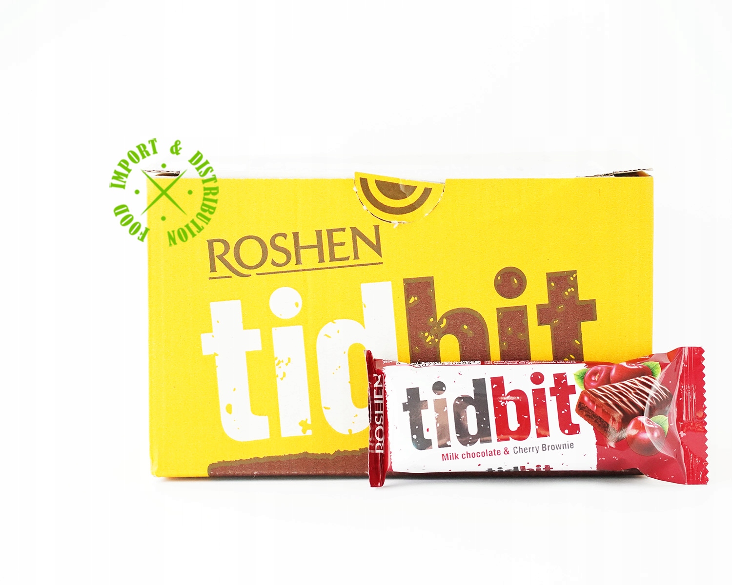 Levně Tyčinka Roshen TidBit Cherry Brownie 28 kusů x 50 g