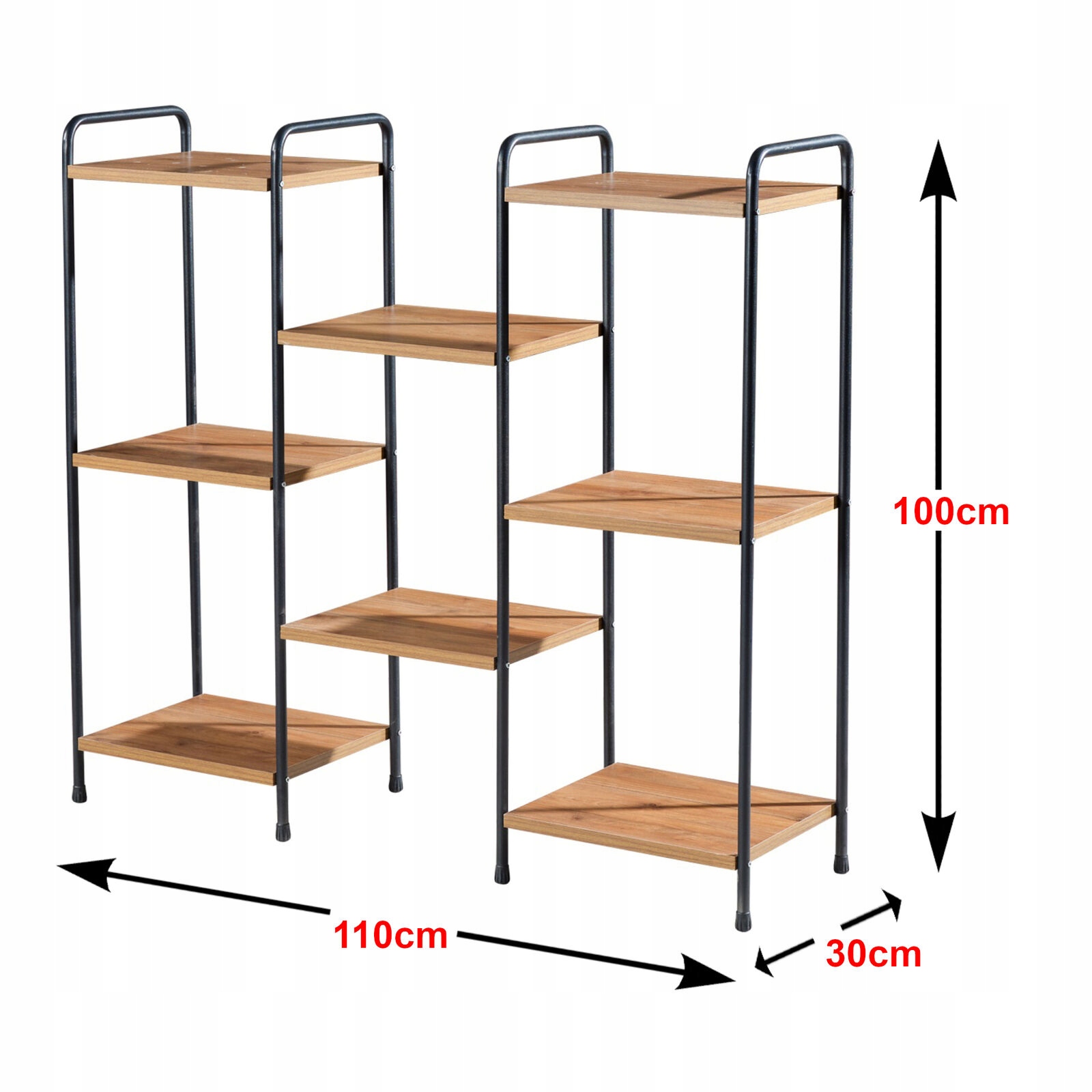 REGAŁ NA KSIĄŻKI LOFT INDUSTRIALNY 8x PÓŁKA Marka Top Art