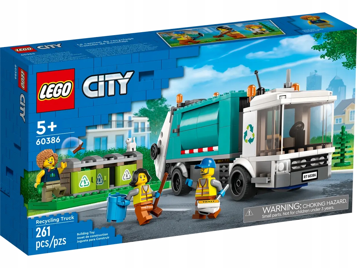 stavebnice Lego City Recyklační Náklaďák Sada Kostek Lego 60386