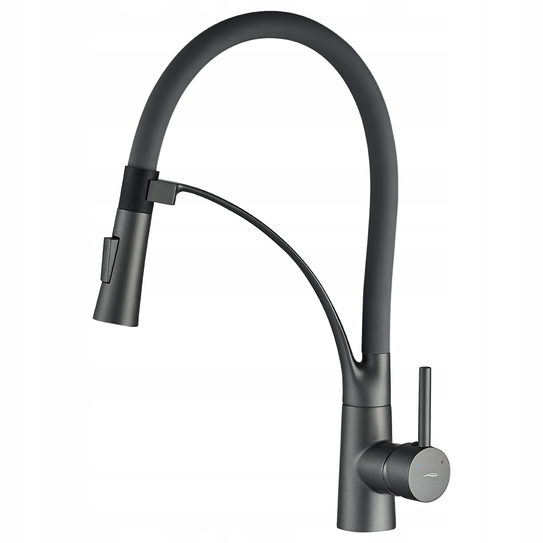 Kuchyňská Stojánková Baterie S 2-FUNKČNÍ Výpustí A Magnet, Grafitová