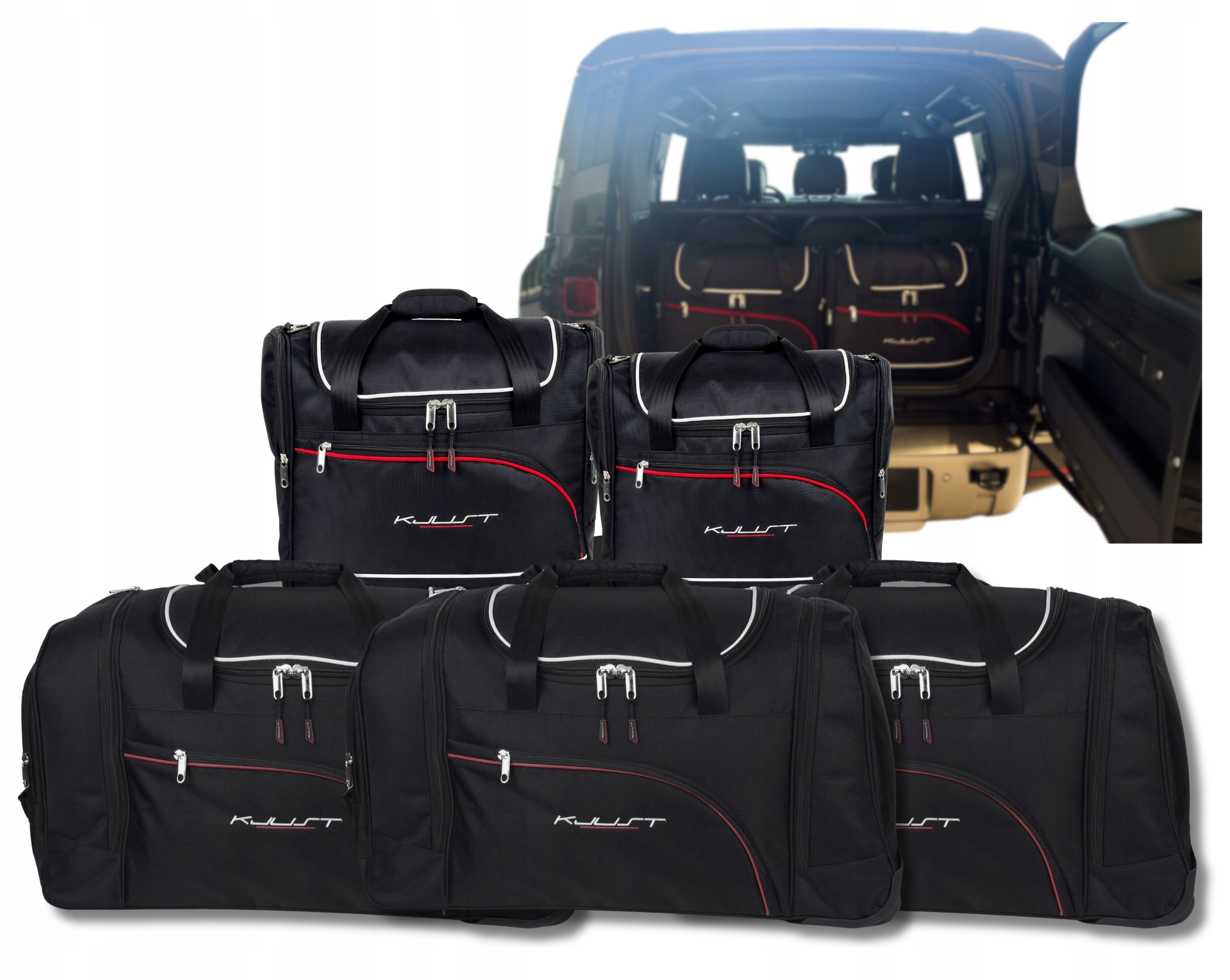 Sada kompletov tašiek Kjust do batožinového priestoru Land Rover Defender 5-7 Seats 110 M