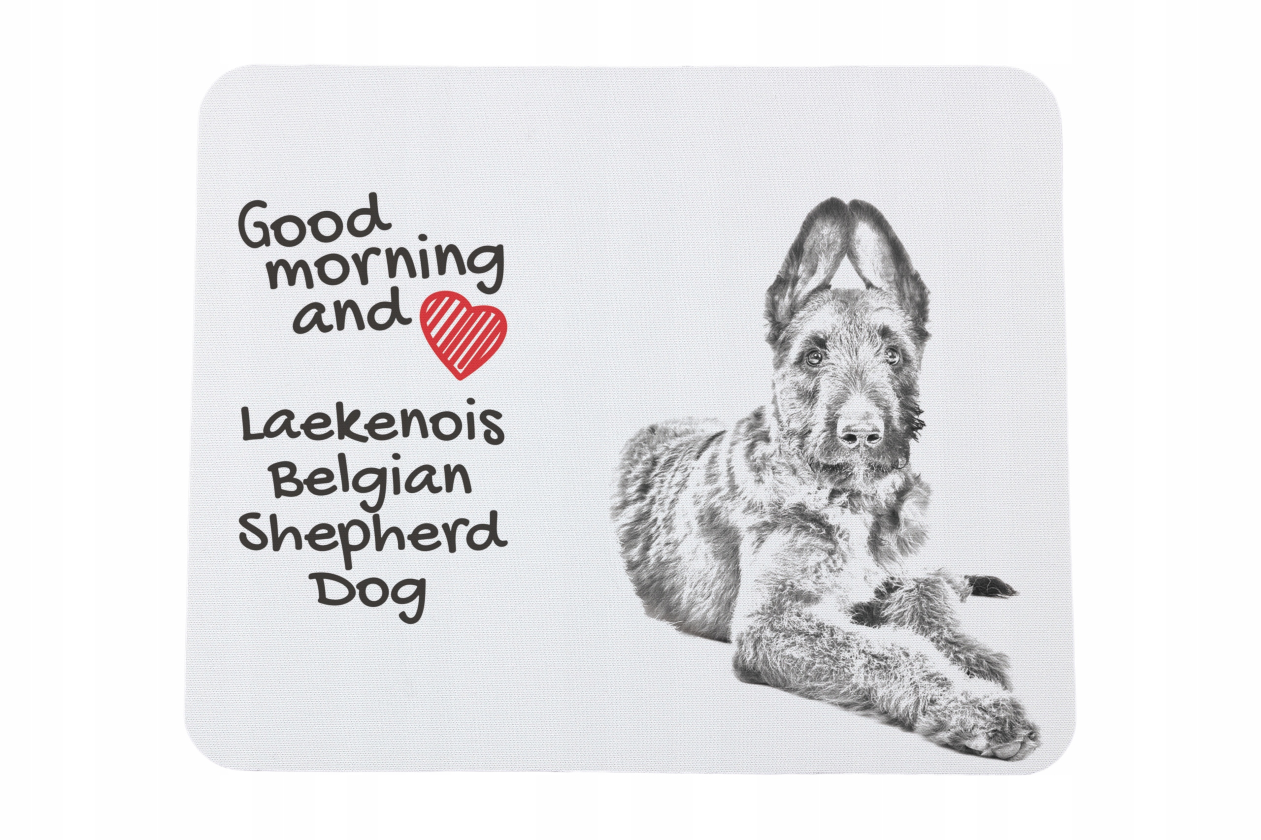 Laekenois Owczarek belgijski podkładka pod myszkę z nadrukiem, personaliz