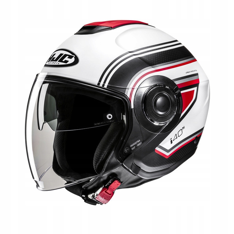 Moto prilba otvorená Hjc I40N Linka White/Black XXL