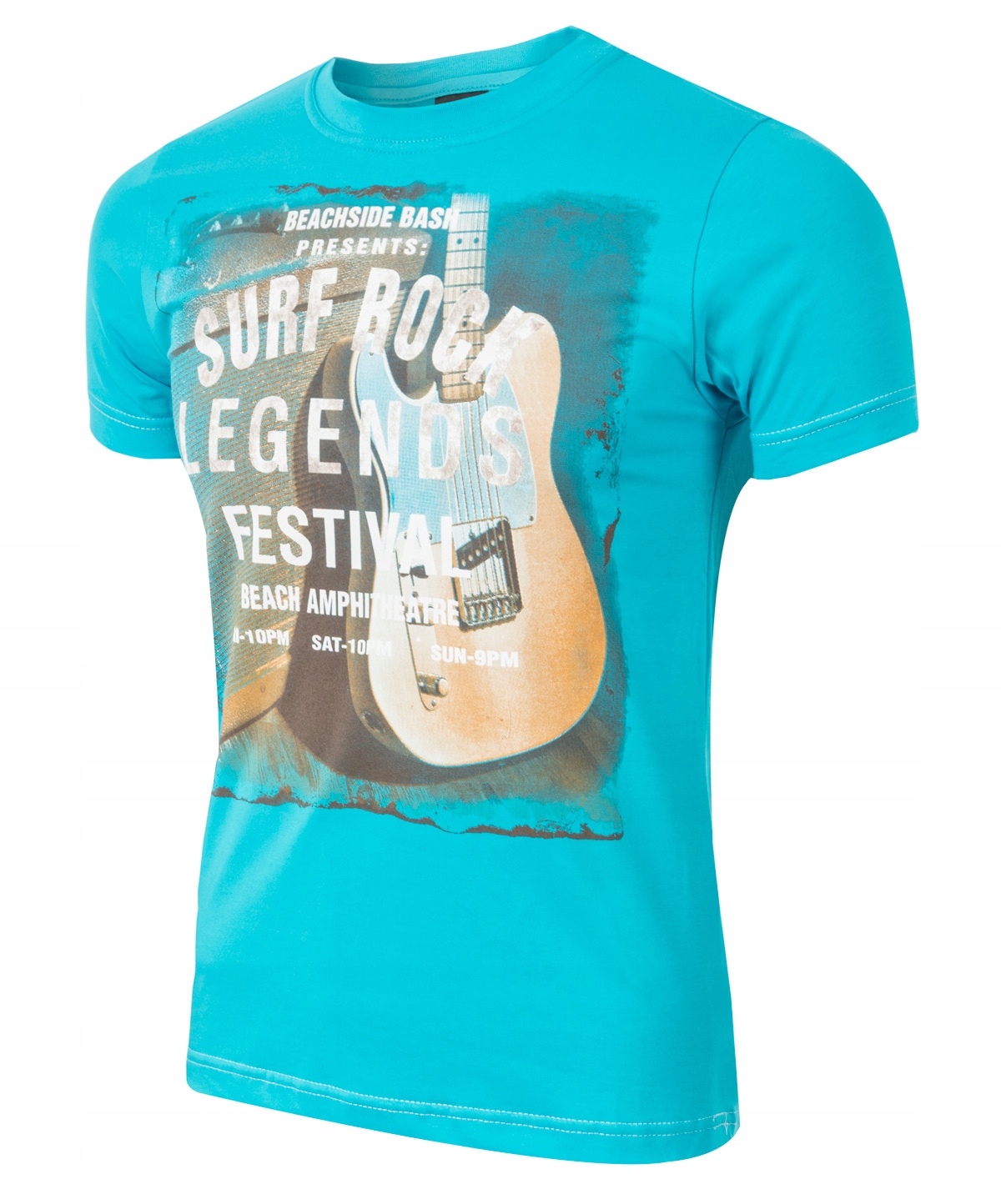 

T-shirt Koszulka Koszulki Męskie Surf r 5XL turkus