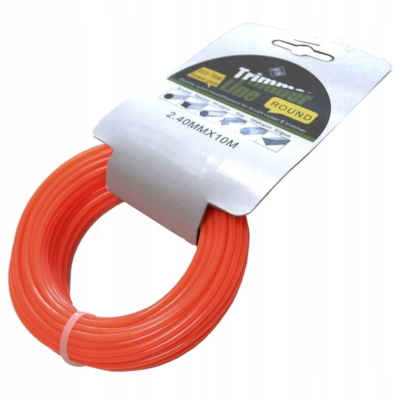 

Żyłka Kosy 2.4mm 10m Okrągła Eco-trim Tnąca