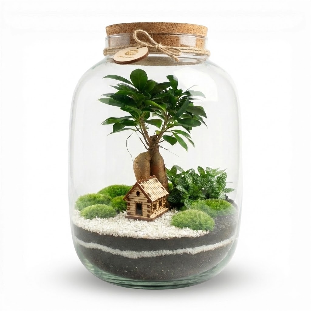 Les ve sklenici „Mikroklimat“ Set pro vlastní vytvoření kompozice