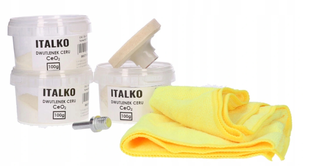 ZESTAW DO USUWANIA RYS NA SZYBIE TLENEK CERU 300G Producent Italko