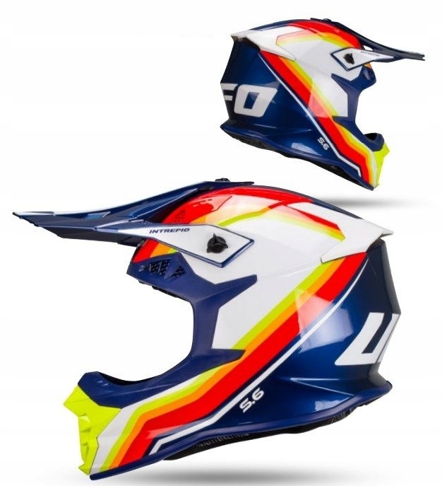 Ufo 2026/01 Prilba Intrepid Cross Žltá/modrá Fluo Veľkosť S