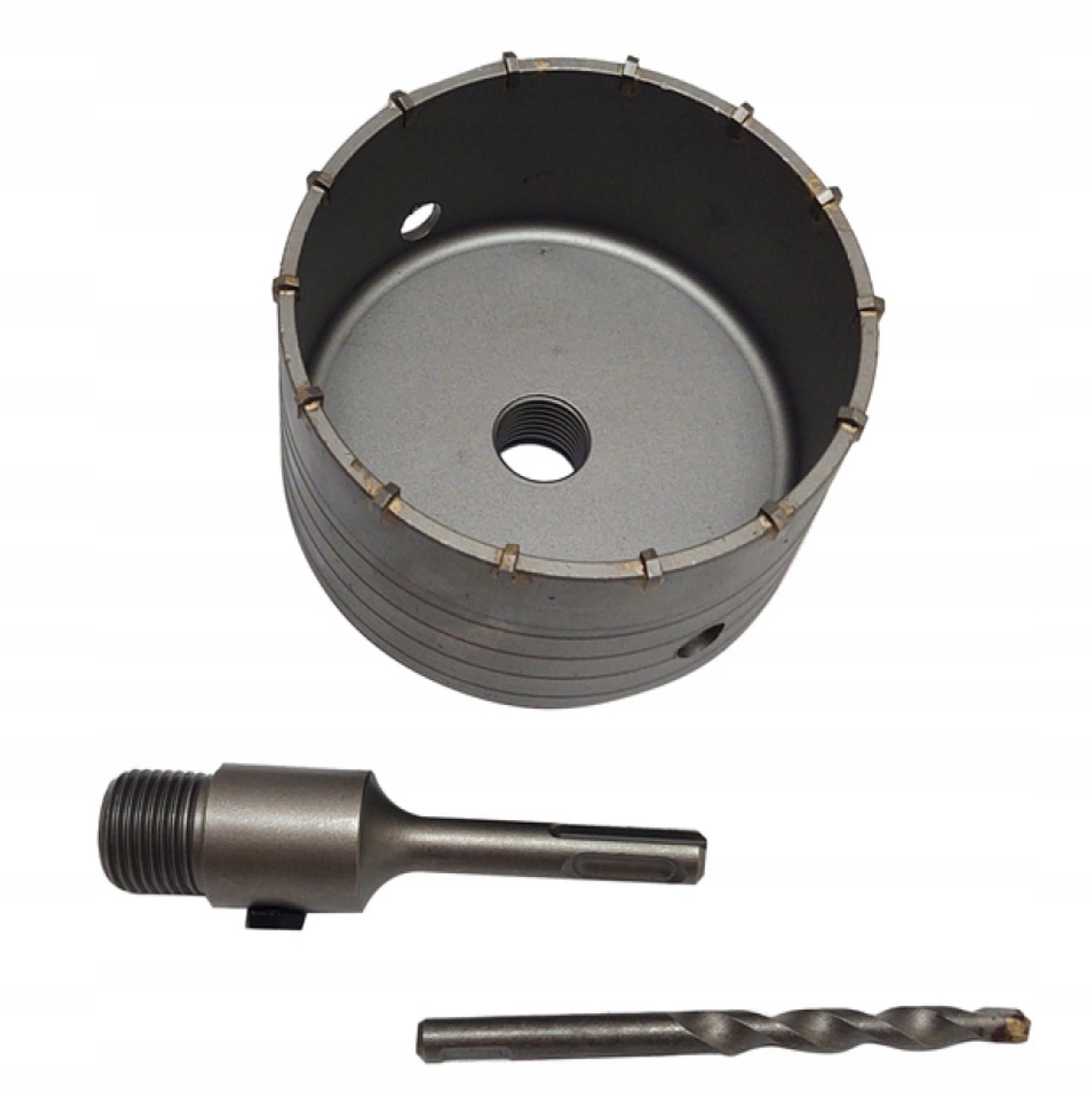 OTWORNICA DIAMENTOWA DO MURU BETONU FREZ KORONKA 120MM ADAPTER SDS plus