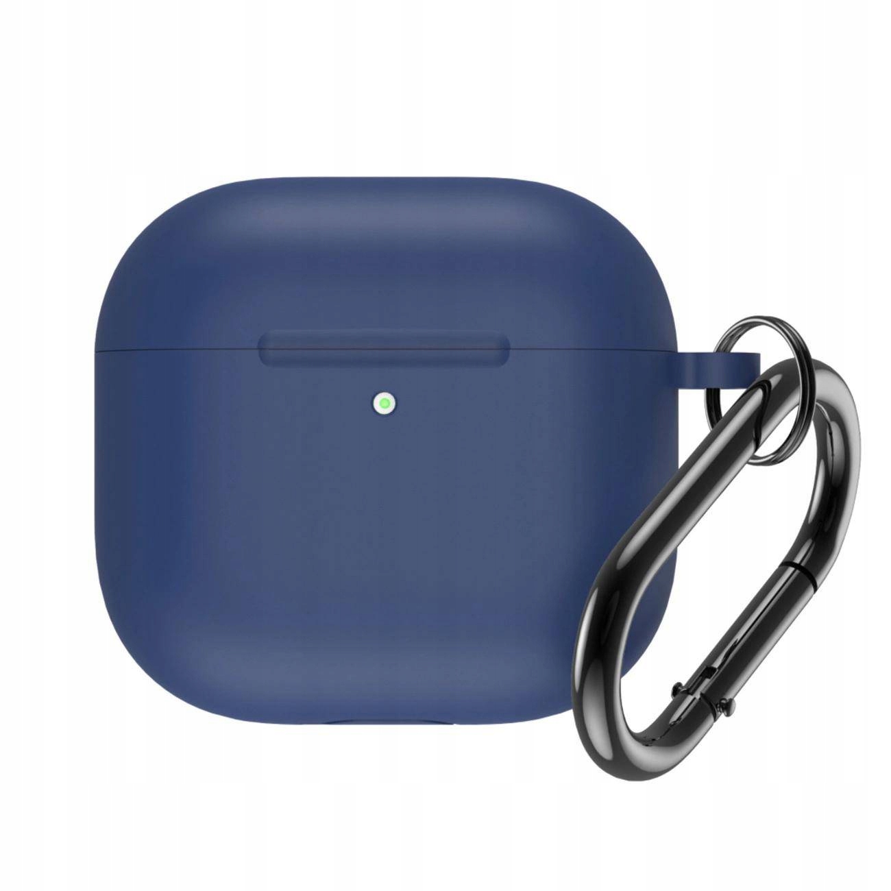Silicone Airpods Case With Hook etui do Airpods 4 Navy Blue