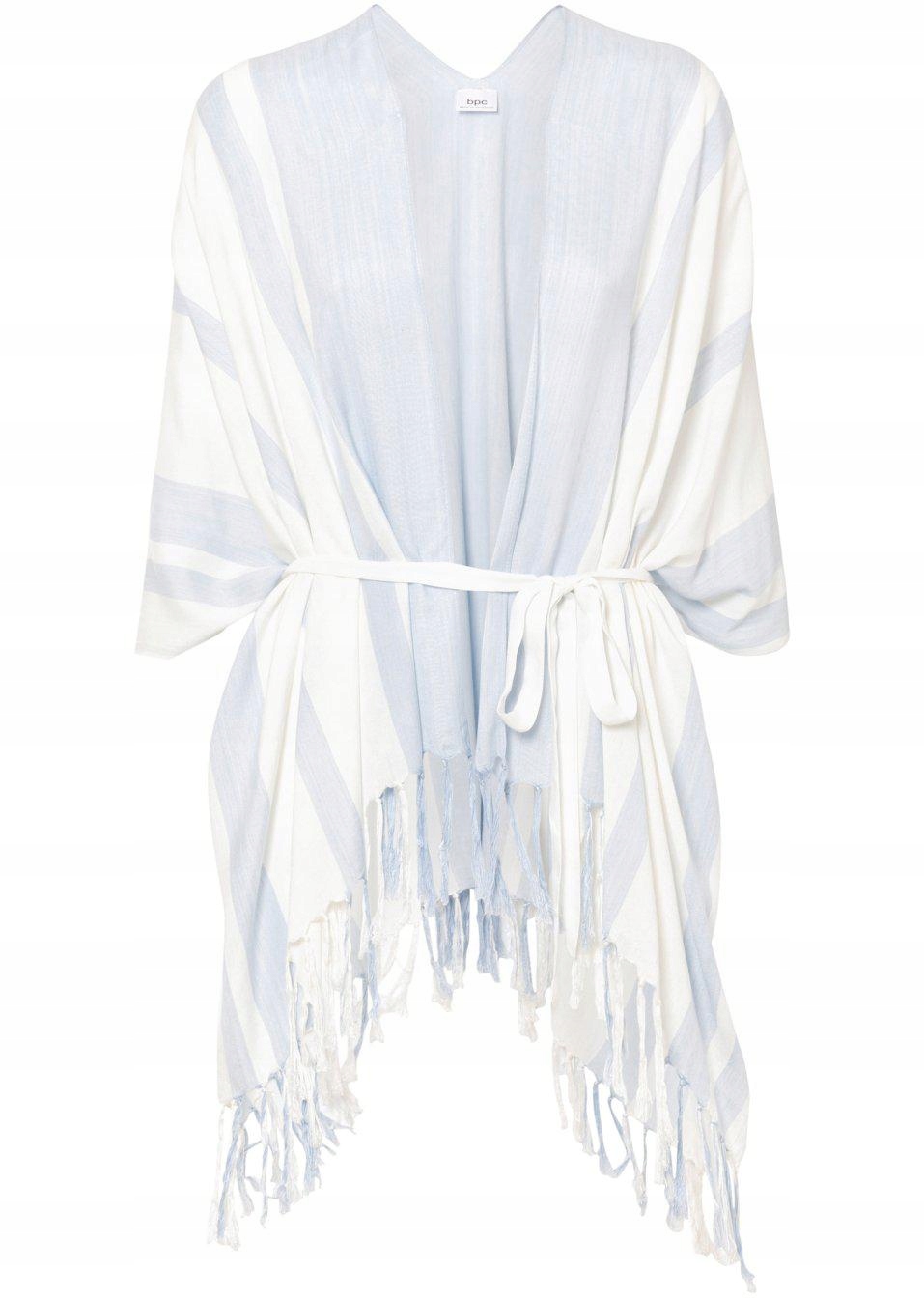 letnie PONCHO w paski r UNIWERSALNY