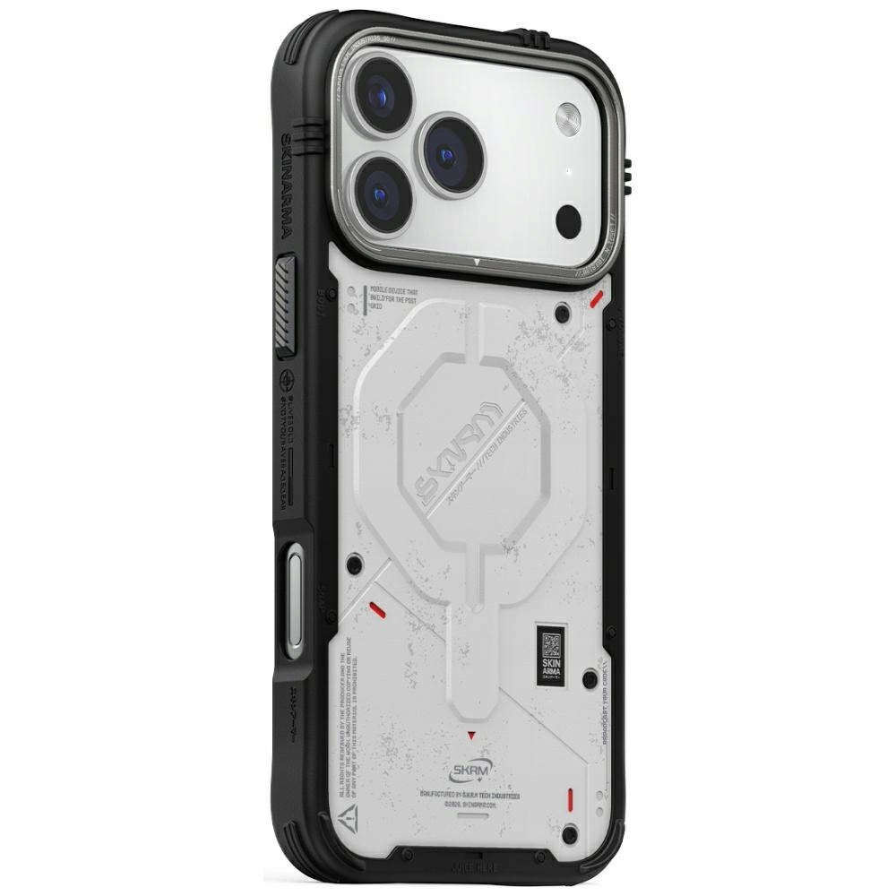 Pouzdro Skinarma Vigor MagSafe pro iPhone 17 Pro Max světle šedé