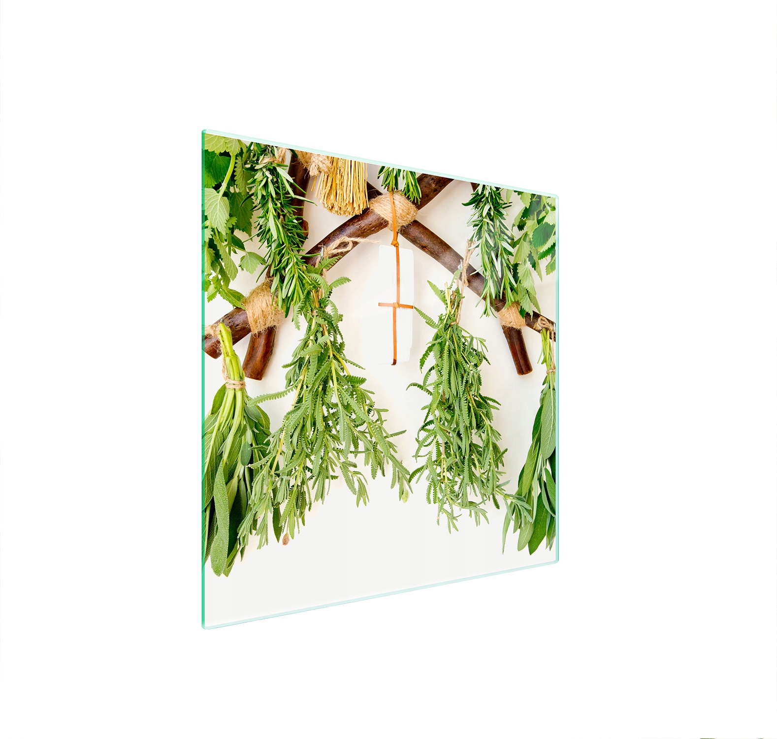 Skleněná Ochranná Deska Na Sporák 50x52 Bylinky Tvrzené Sklo