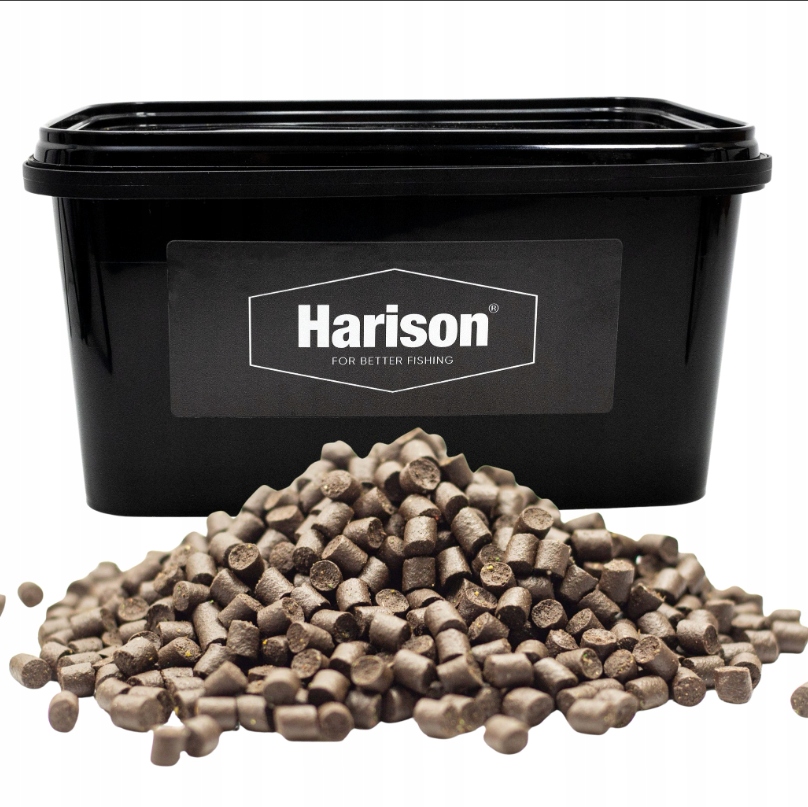 Pellet zanętowy zanęta wędkarska 6mm Harison Orzech Tygrysi 3kg Wiadro 5l