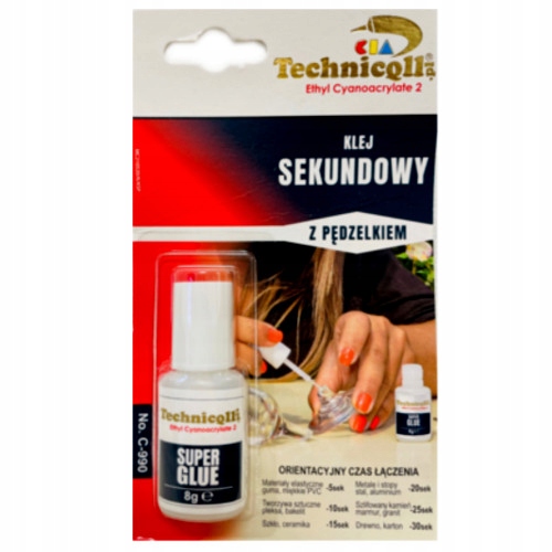 

Technicoll klej sekundowy z pędzelkiem 8g