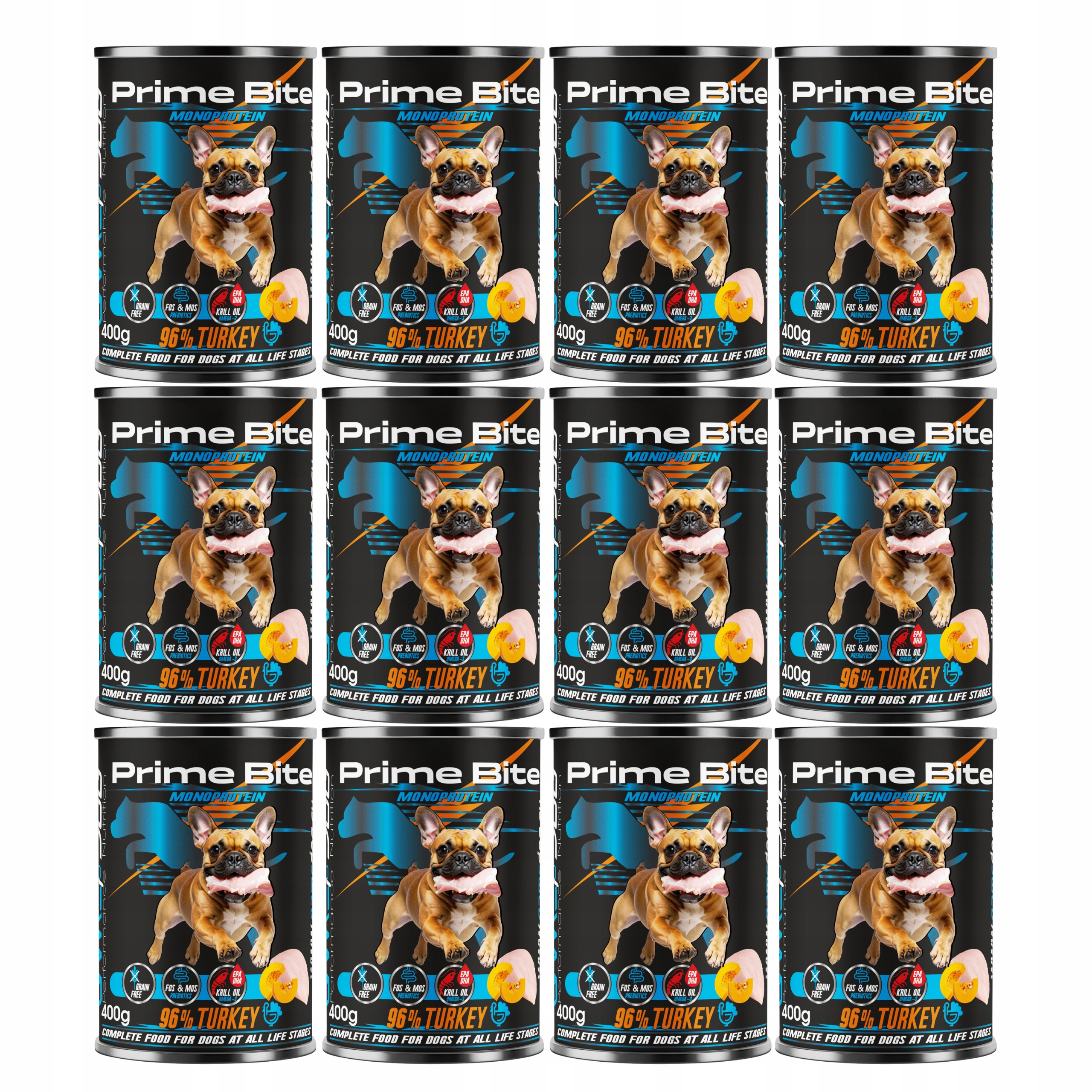 Game Dog Prime Bite Monoprotein vlhké krmivo pro psy krůta 12 x 400 g