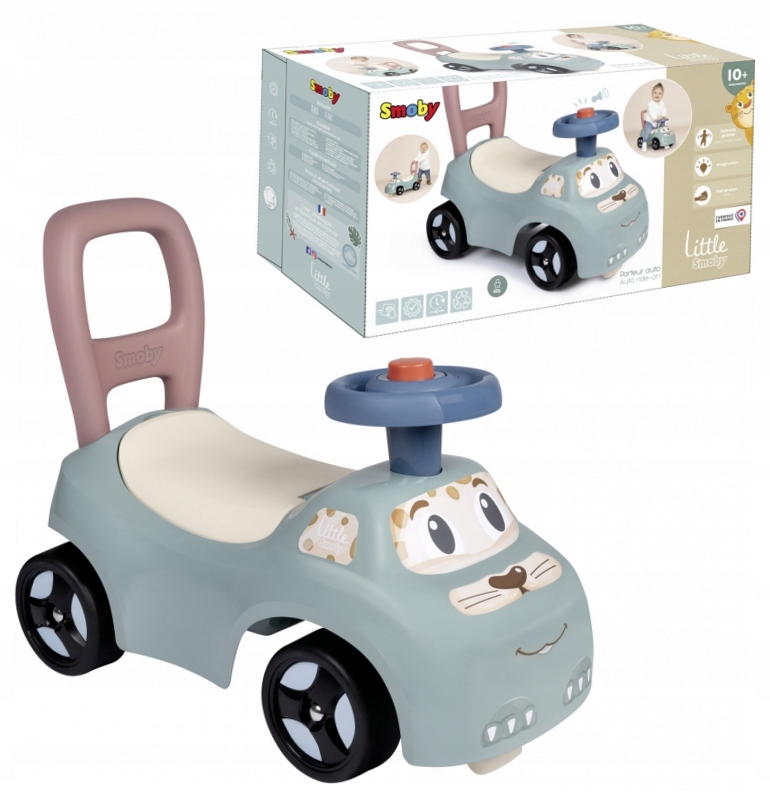 Smoby Little jeździk pchacz z kierownicą, klaksonem dla malucha +10 m-cy