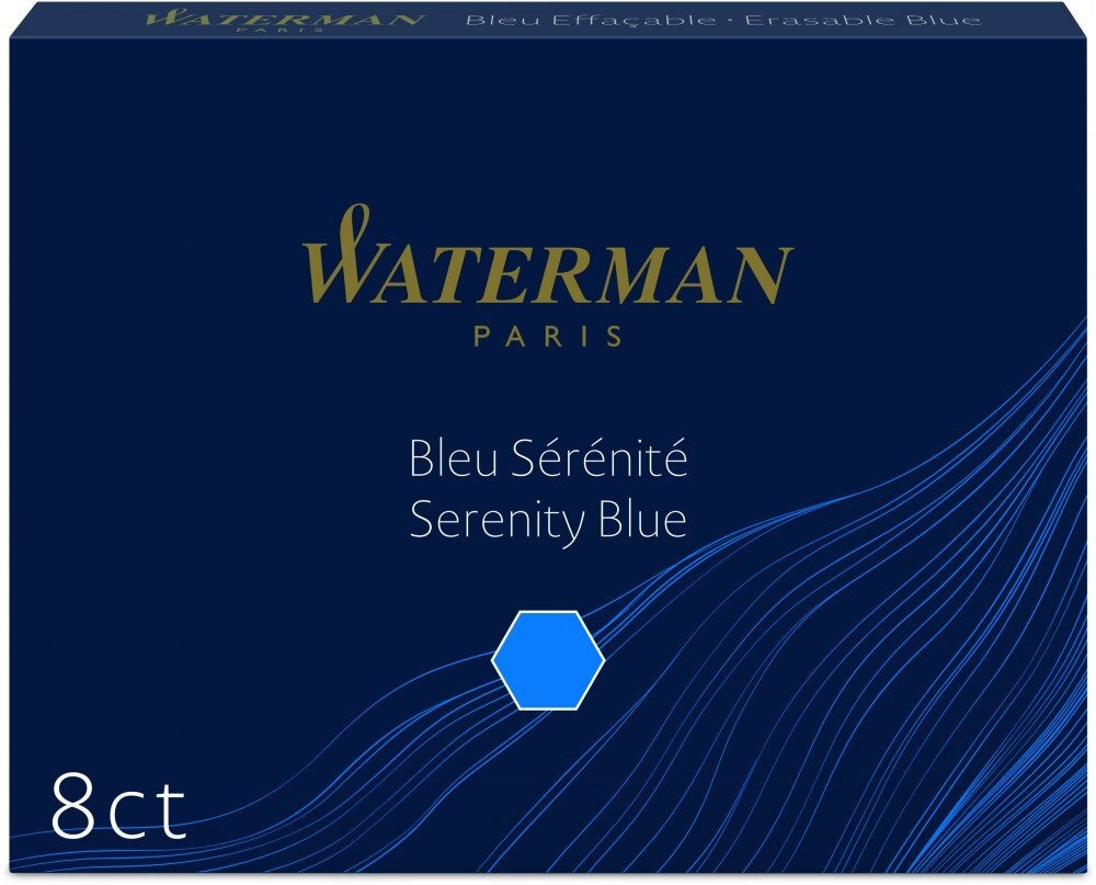 Naboje do piór Waterman Standard 2x8szt niebieski Marka Waterman