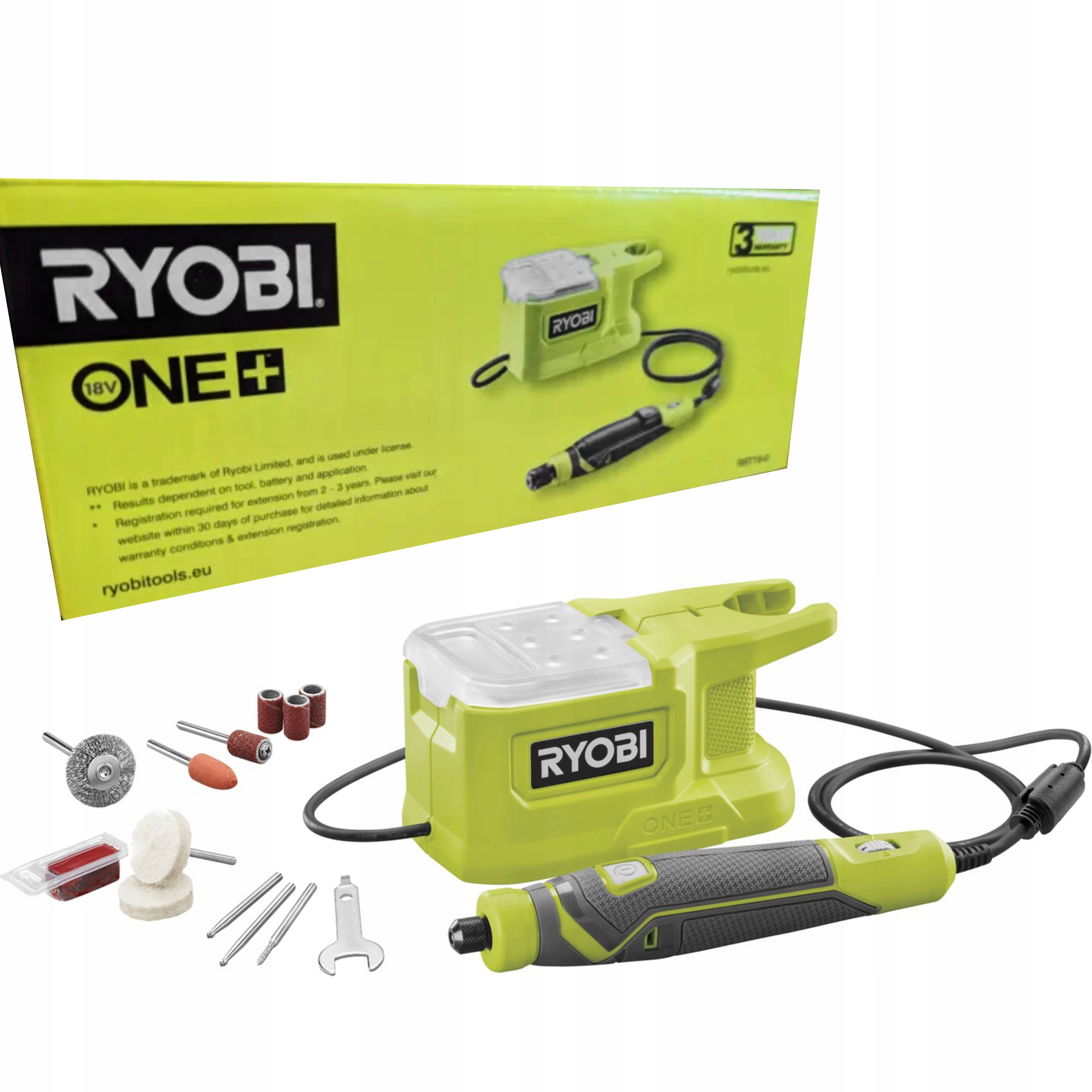 Pack RYOBI - Mini outil multifonction 18V OnePlus - 1 batterie - 2