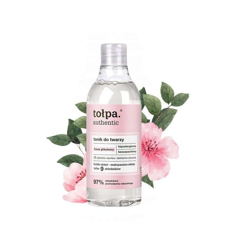 Tonik do twarzy z kwasem glikolowym Tołpa authentic 200 ml