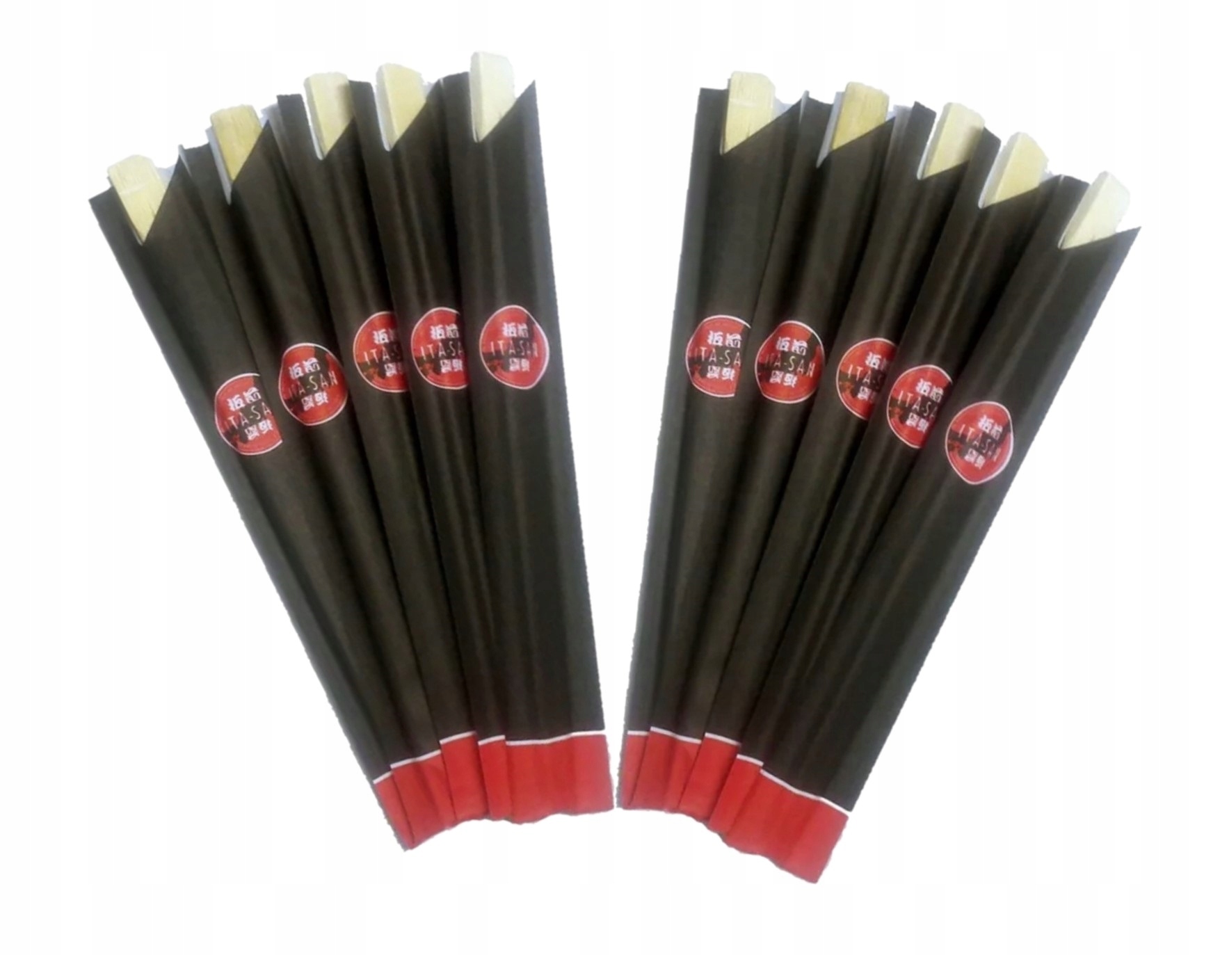 Pałeczki BAMBUSOWE w Czarnych Kopertach 10 par