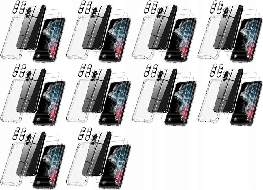 10x Pouzdro +2x Fólie Pro Samsung Galaxy A14 5G Průhledné Silikonové