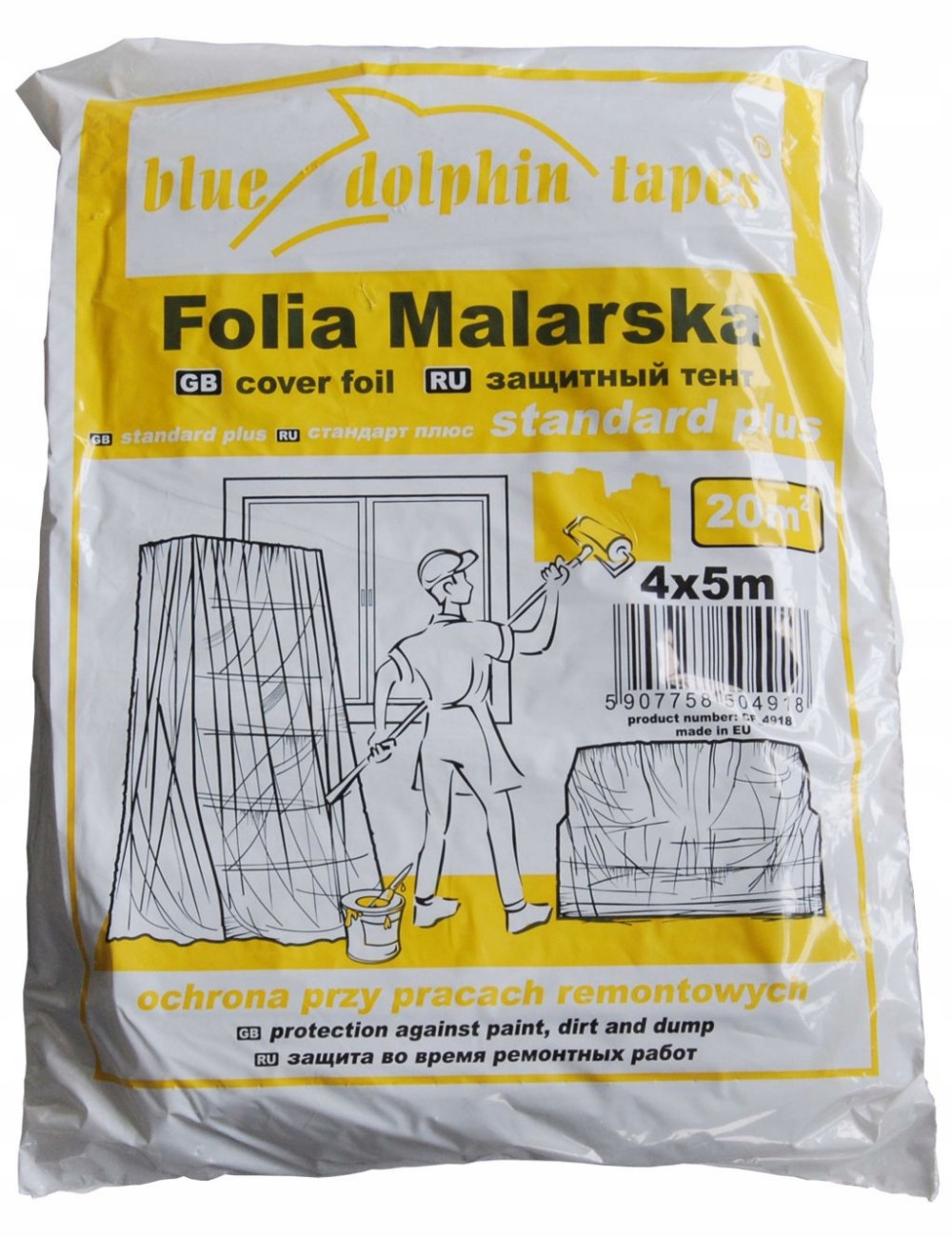 FOLIA MALARSKA BLUE DOLPHIN BDT STANDARD PLUS 4x5M