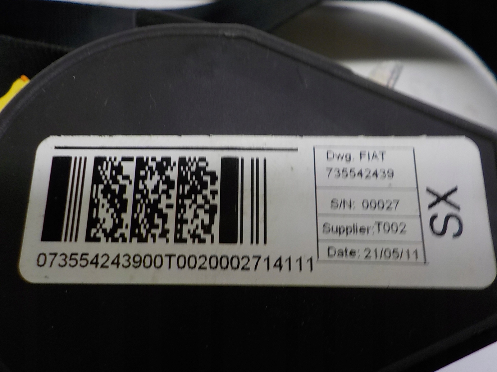 FIAT DOBLO II Gurten Sicherheits Spanner 735542439