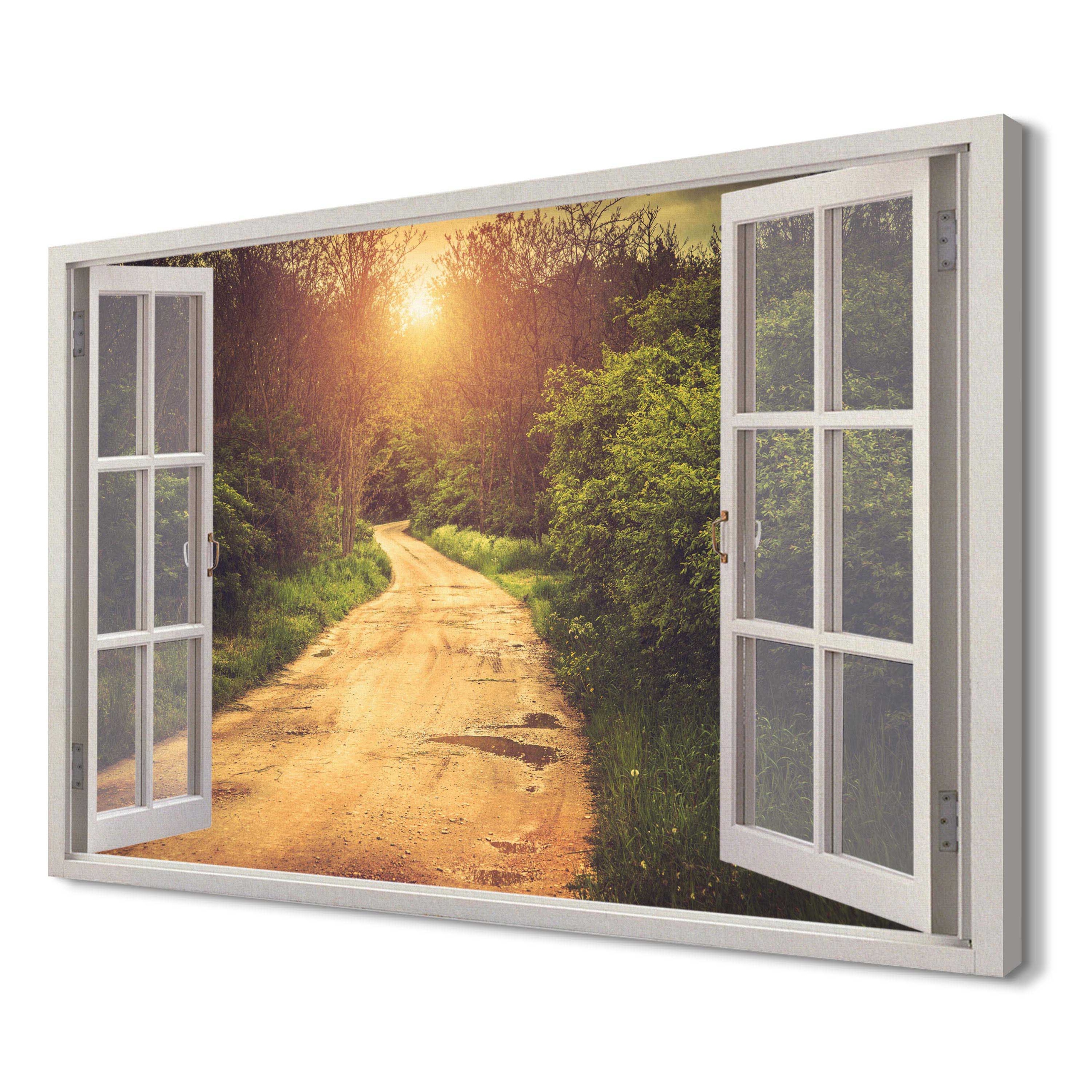 

Zachód słońca las Obraz canvas 3d 120x80 dekoracja