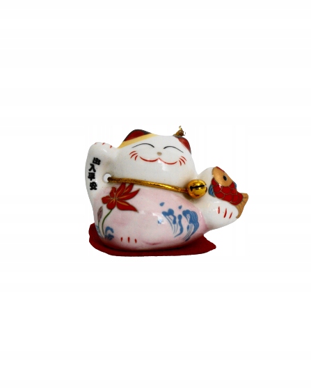 

Kotek szczęścia, lucky cat, maneki neko, ceramika