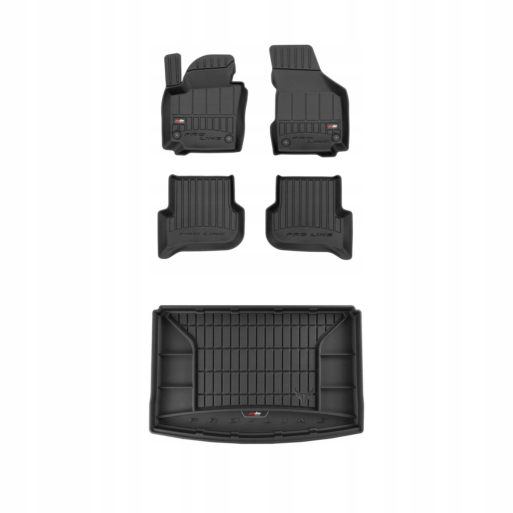 Frogum 3D Sada gumových koberců a rohože s logem pro Vw Golf Plus