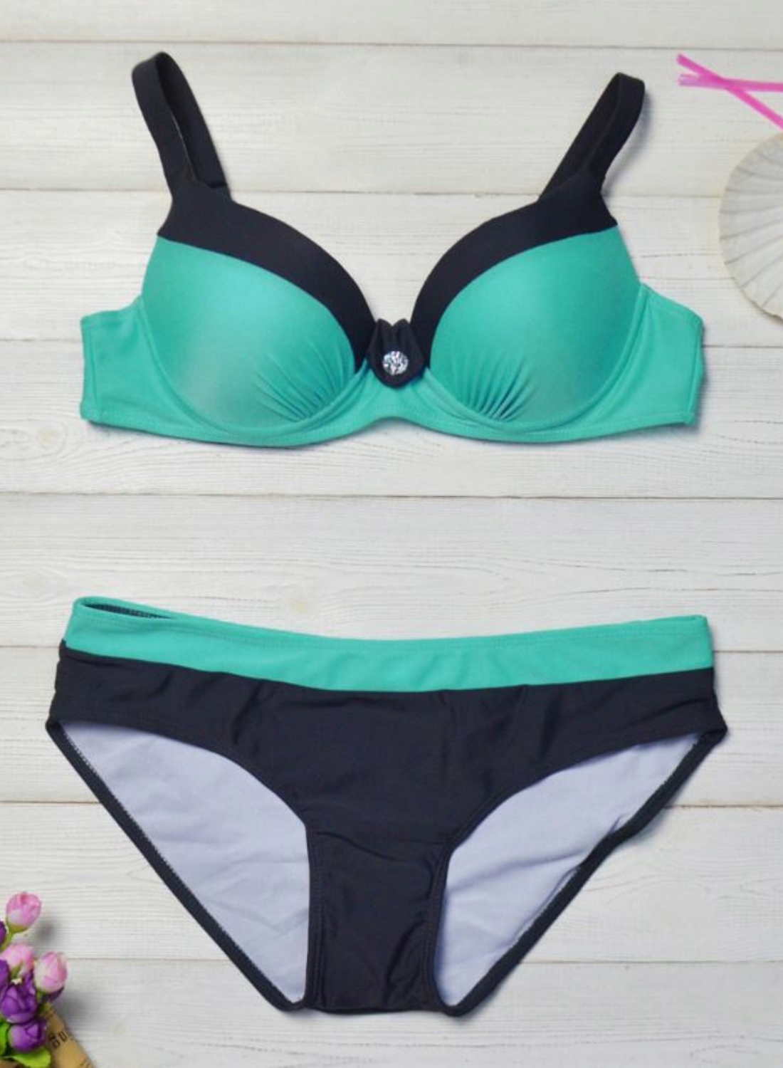 STRÓJ KĄPIELOWY DWUCZĘŚCIOWY PLUS SIZE XXL BIKINI Marka Inna marka