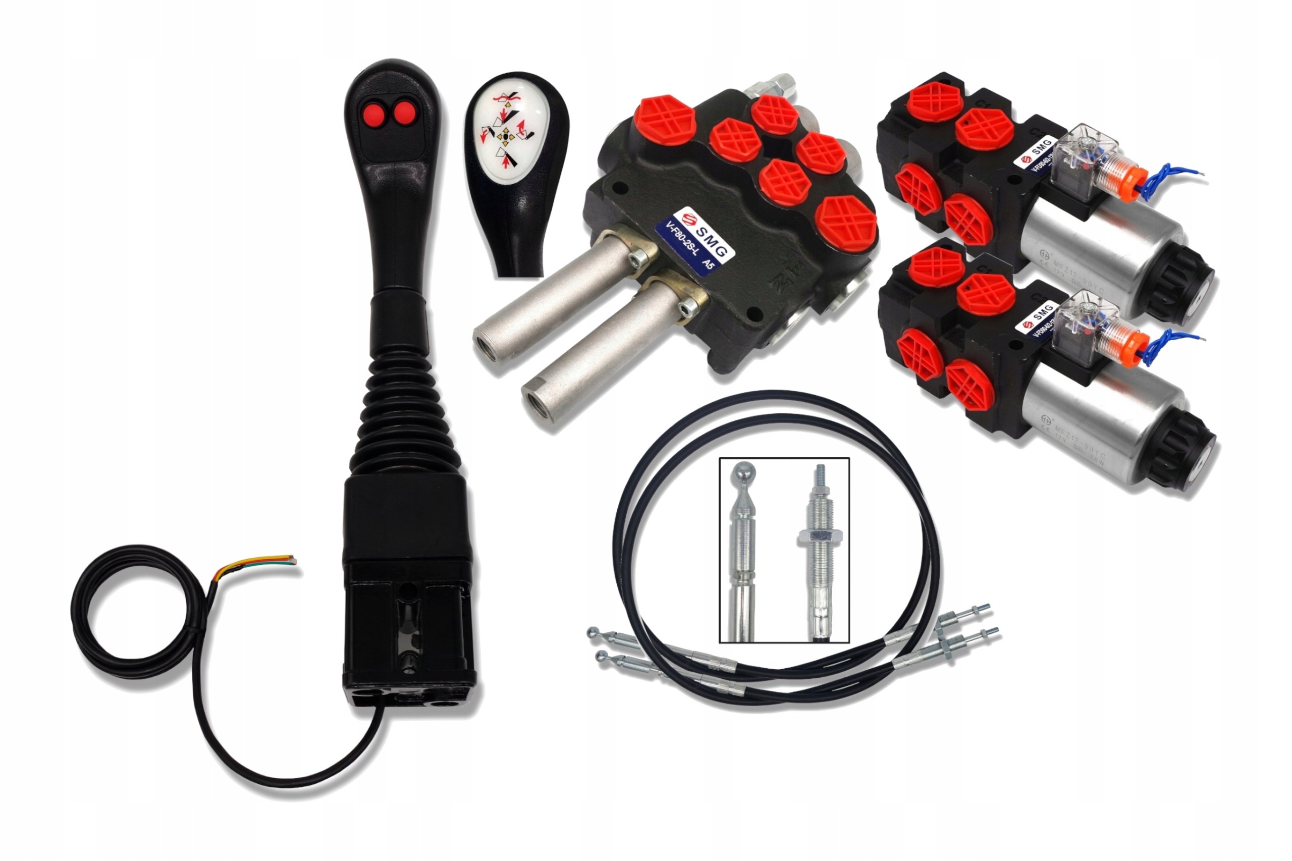 Sada 4 Sekund Pro Rozdělovač Tahu 80 Joystickové Lanko