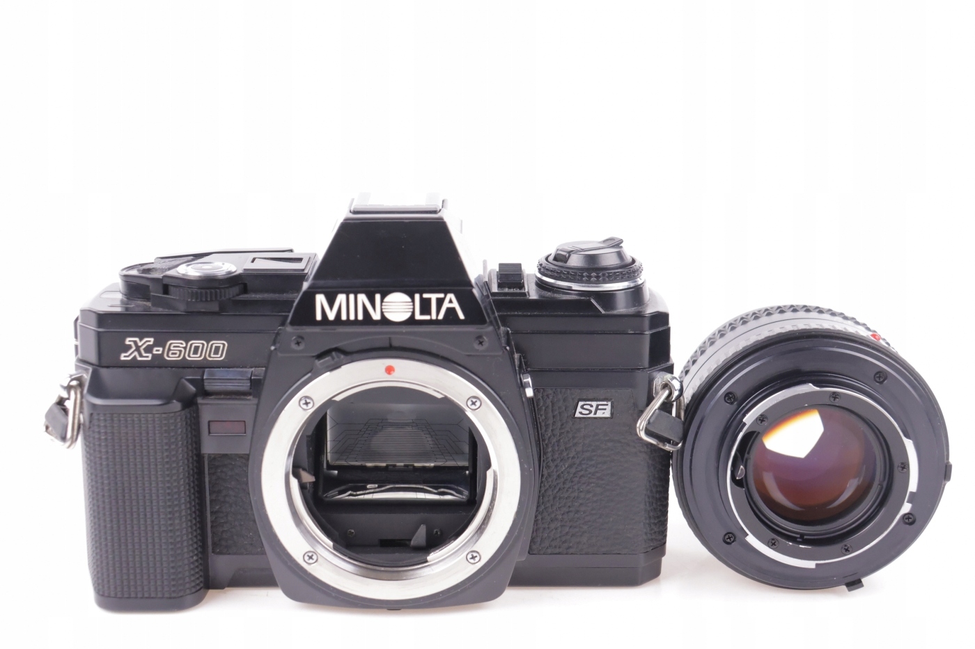 Analogowa Minolta X-600 + Minolta 50mm f1.4 Marka Minolta