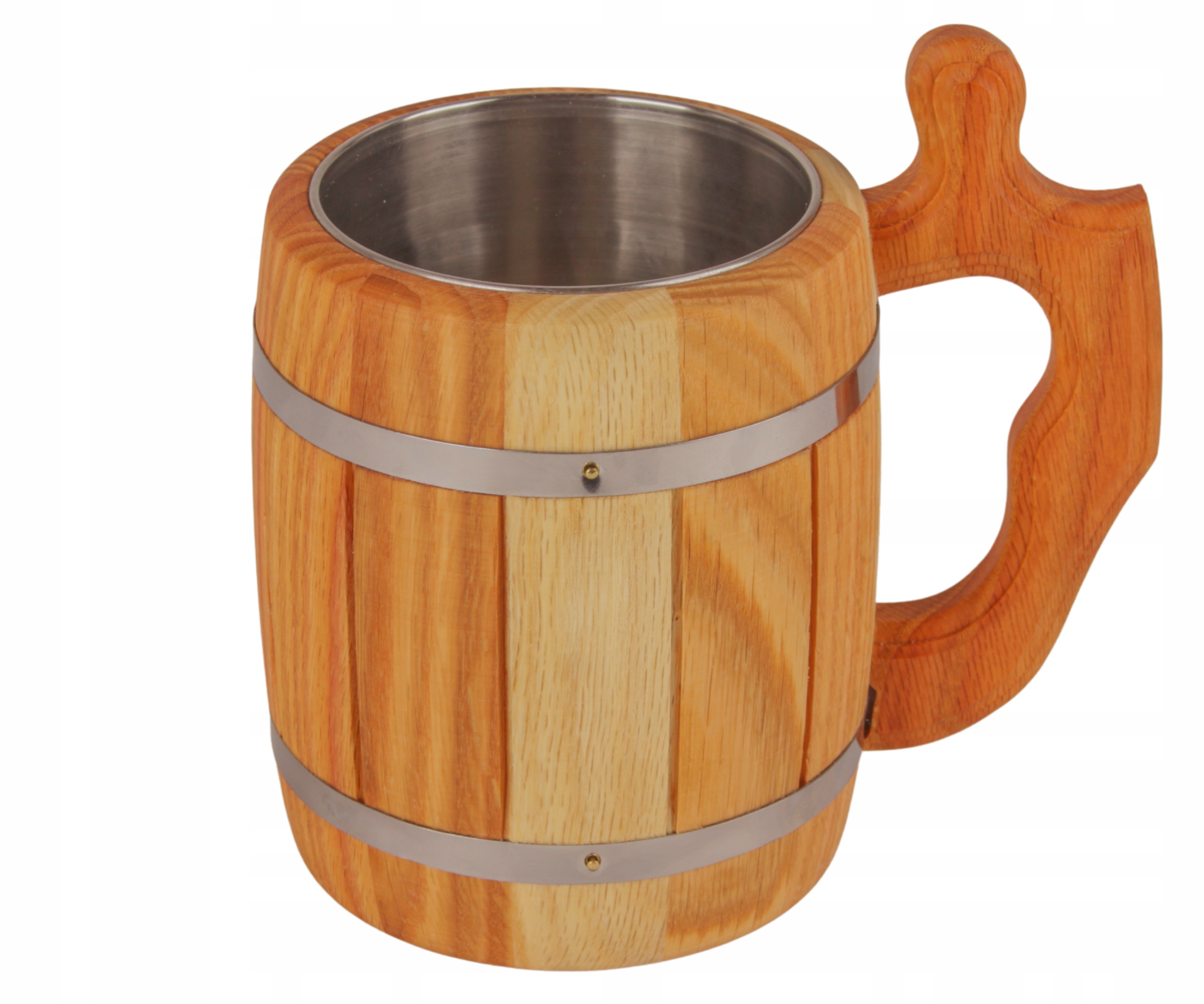 

Kufel Drewniany 555 ml Dębowy Z Uchem Duży 0,5 l