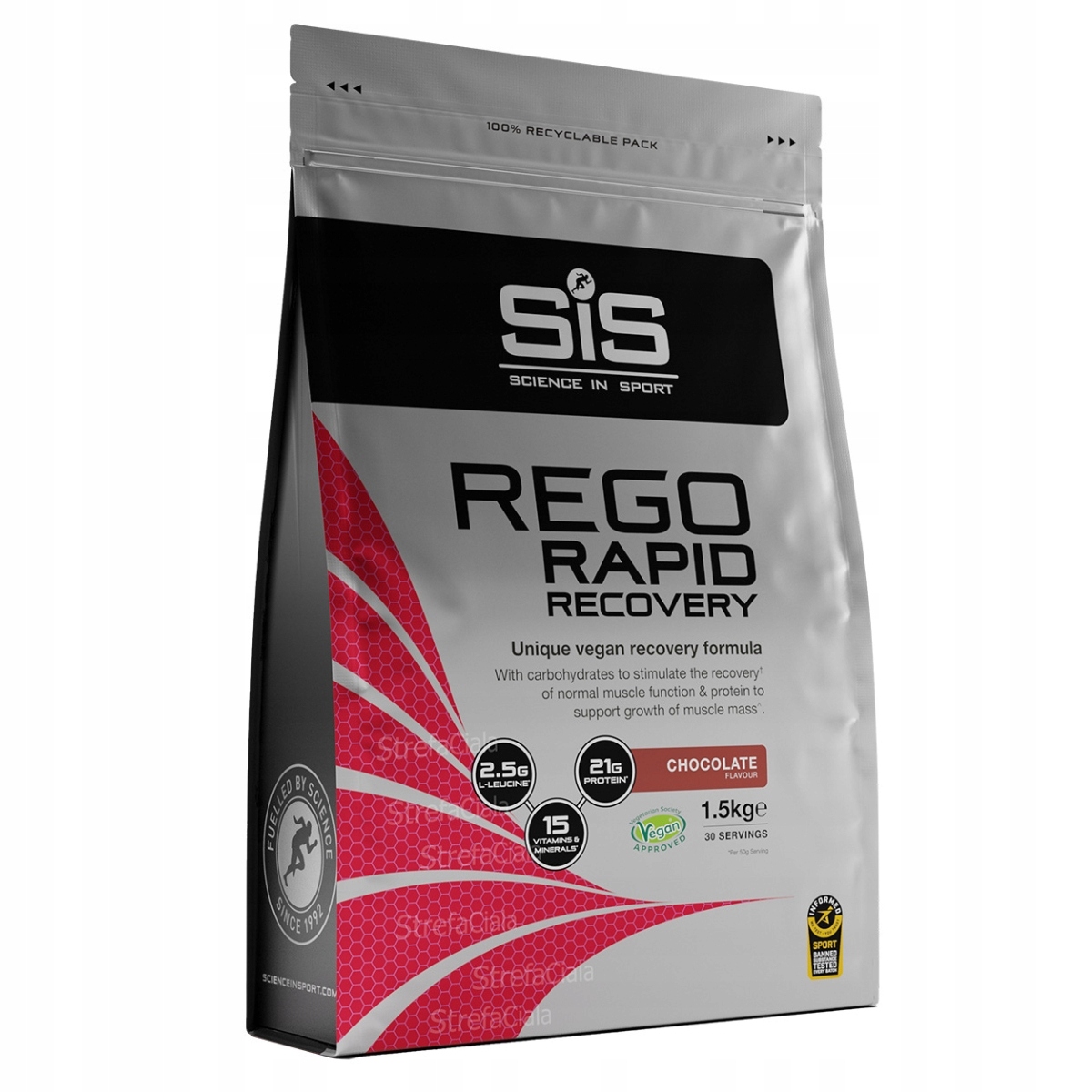 Sis Rego Rapid Recovery Gainer protein Čokoládová regenerace Prášek 1,5 kg