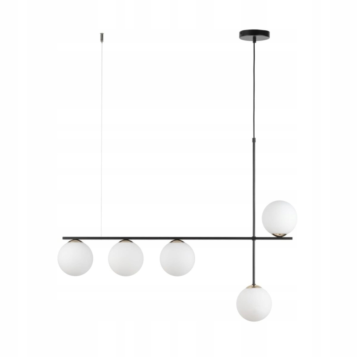 Závesná lampa mliečne sklenené gule na lište Silia 5 33694 Sigma Lighting