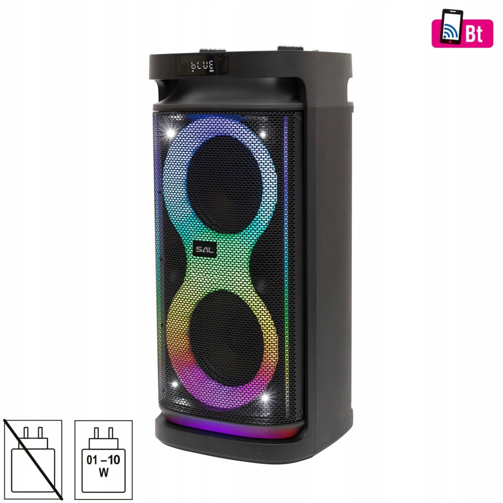 Párty reproduktor Sal PAR2100BT, 80 W