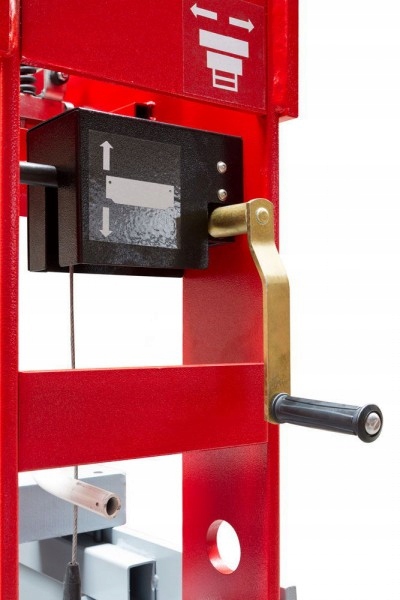 PRASA HOLZMANN WP100H 100T AUSTRIA HYDRAULICZNA regulacja stołu manometr Waga produktu 662 kg