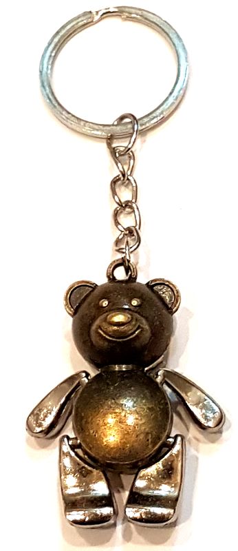 

Mosiężny Brelok Miś 4.5cm Ruchome Łapki