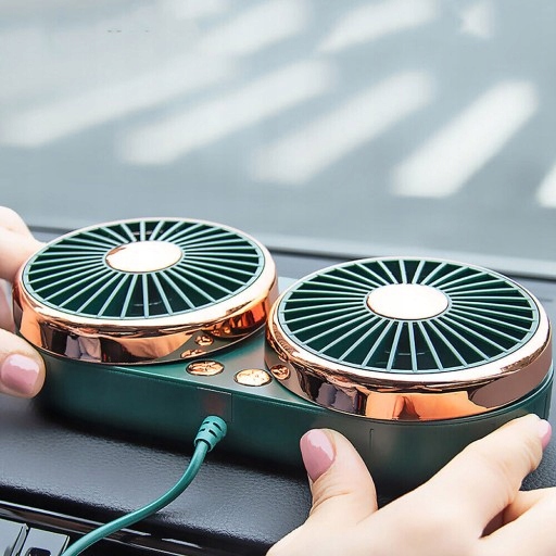 WIATRAK SAMOCHODOWY WENTYLATOR 360° PODWÓJNY USB Producent inny