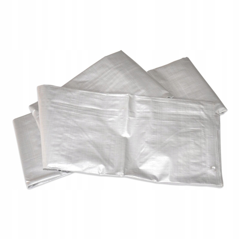 Ochranná stavebná plachta hrubá strieborná 120 g/m2 10 x 8 m