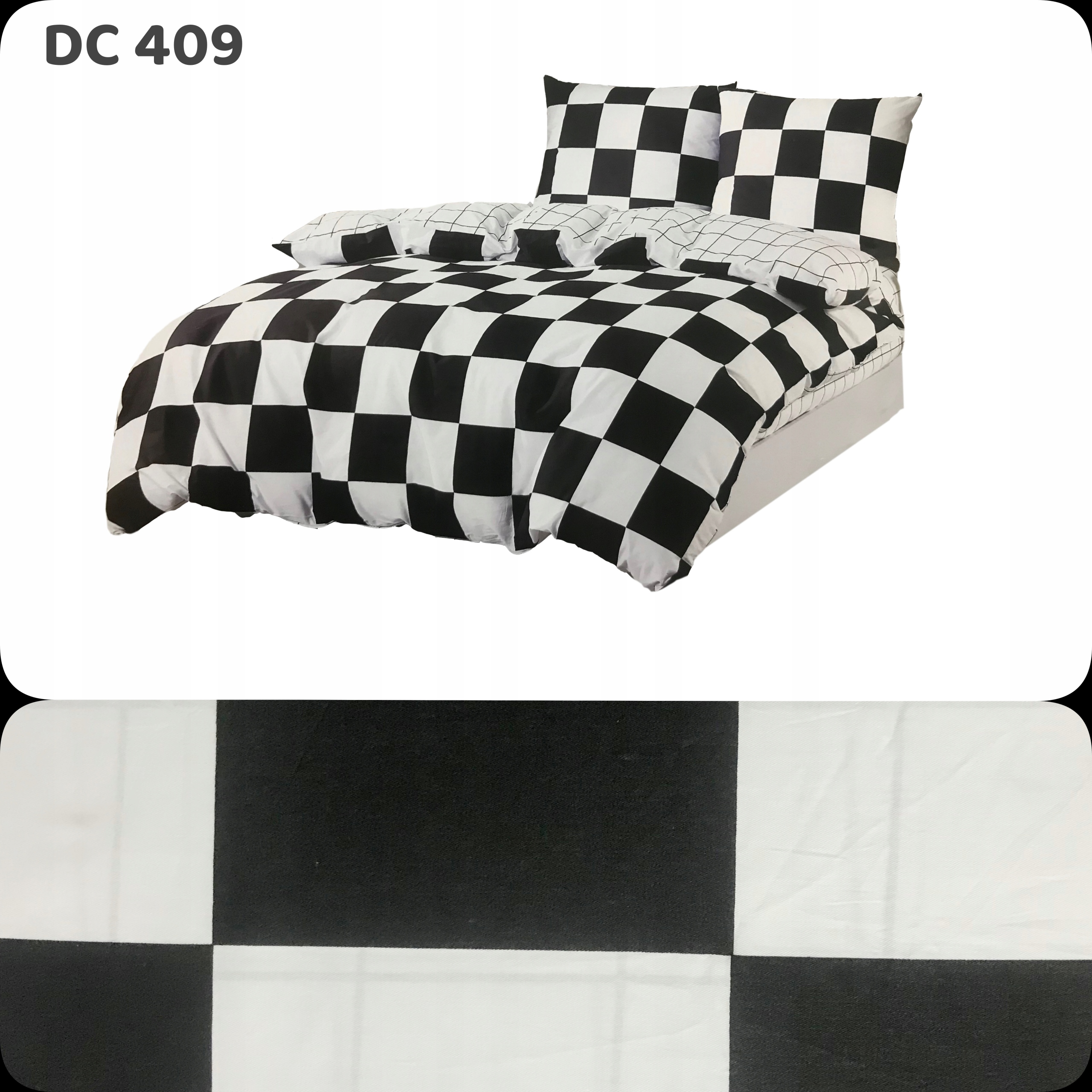 Povlečení 160x200 Bavlna Saténová Sada Povlečení 2 Povlečení 70X80 Mřížka